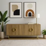 Aurora Gold Ring Sideboard