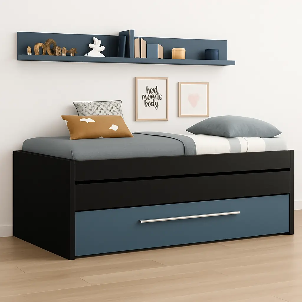 Coastal Bed with Trundle & Storage
