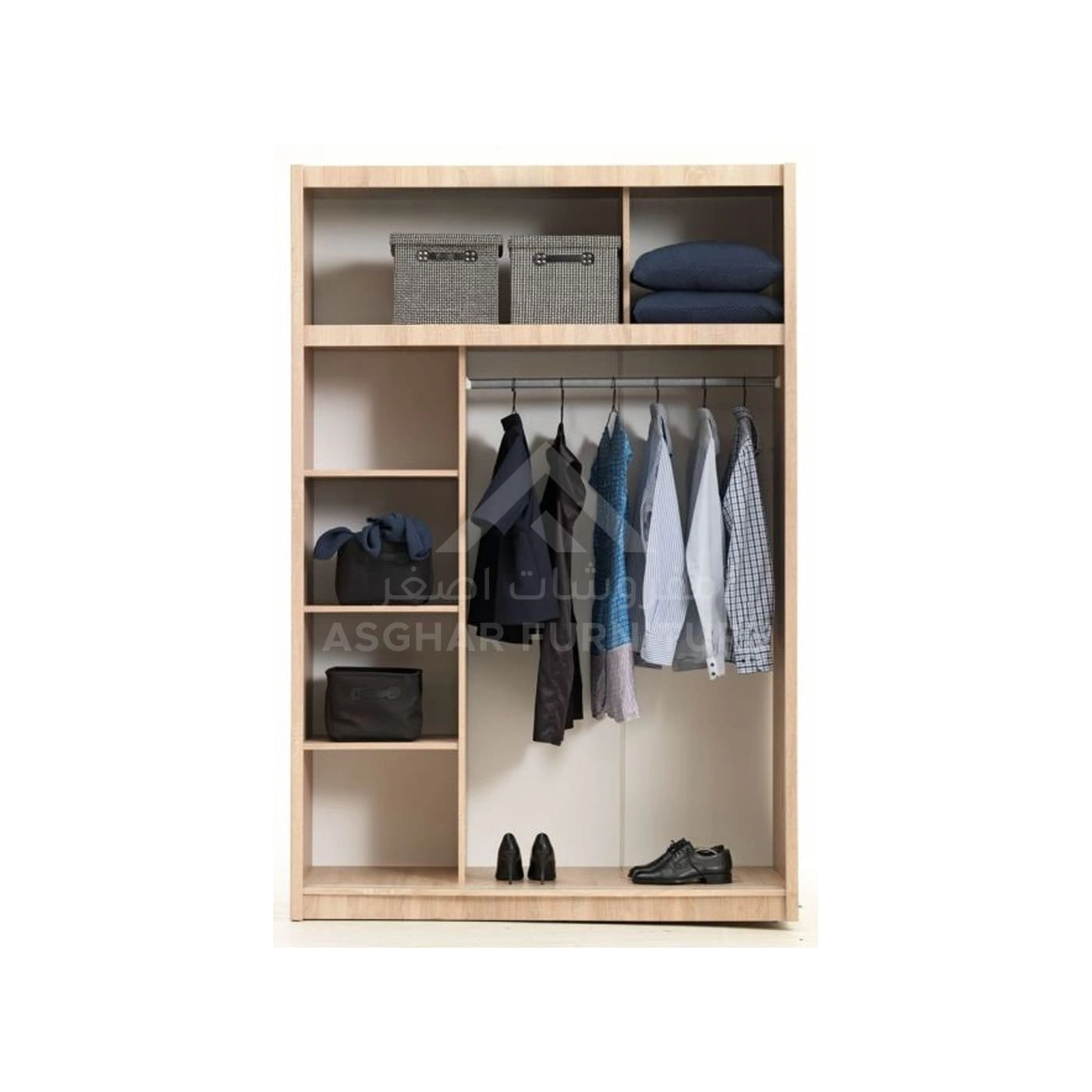 Coral Mirror Wardrobe