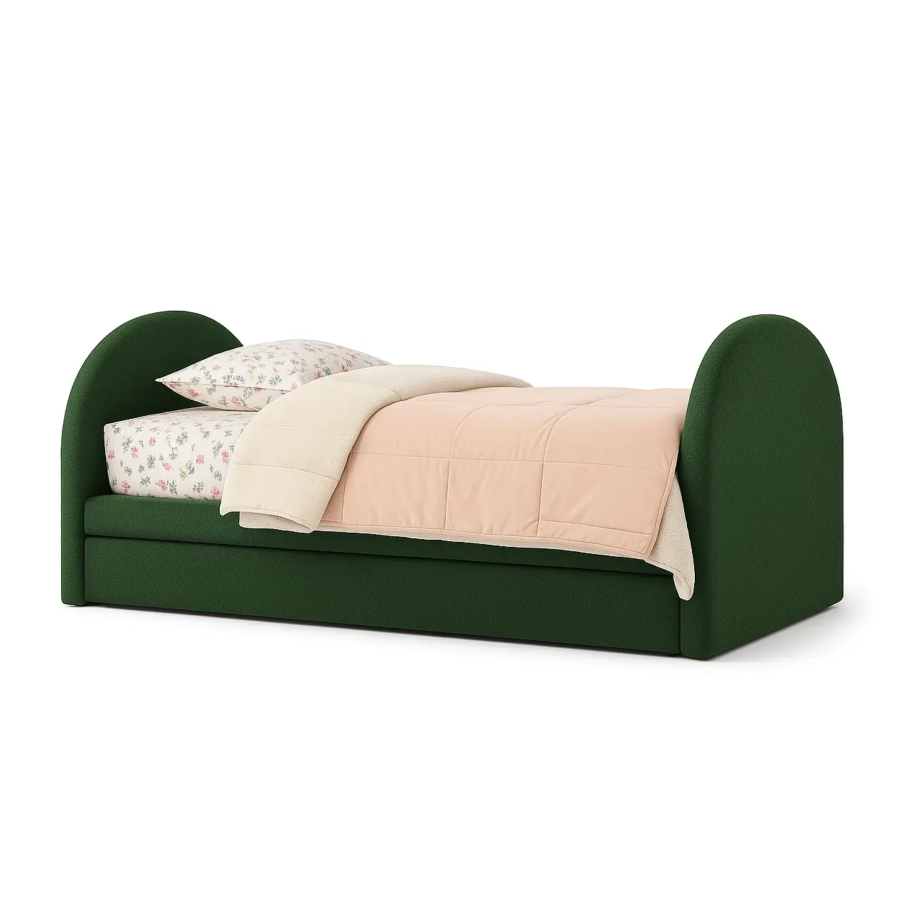 Elegant Arched Daybed with Trundle