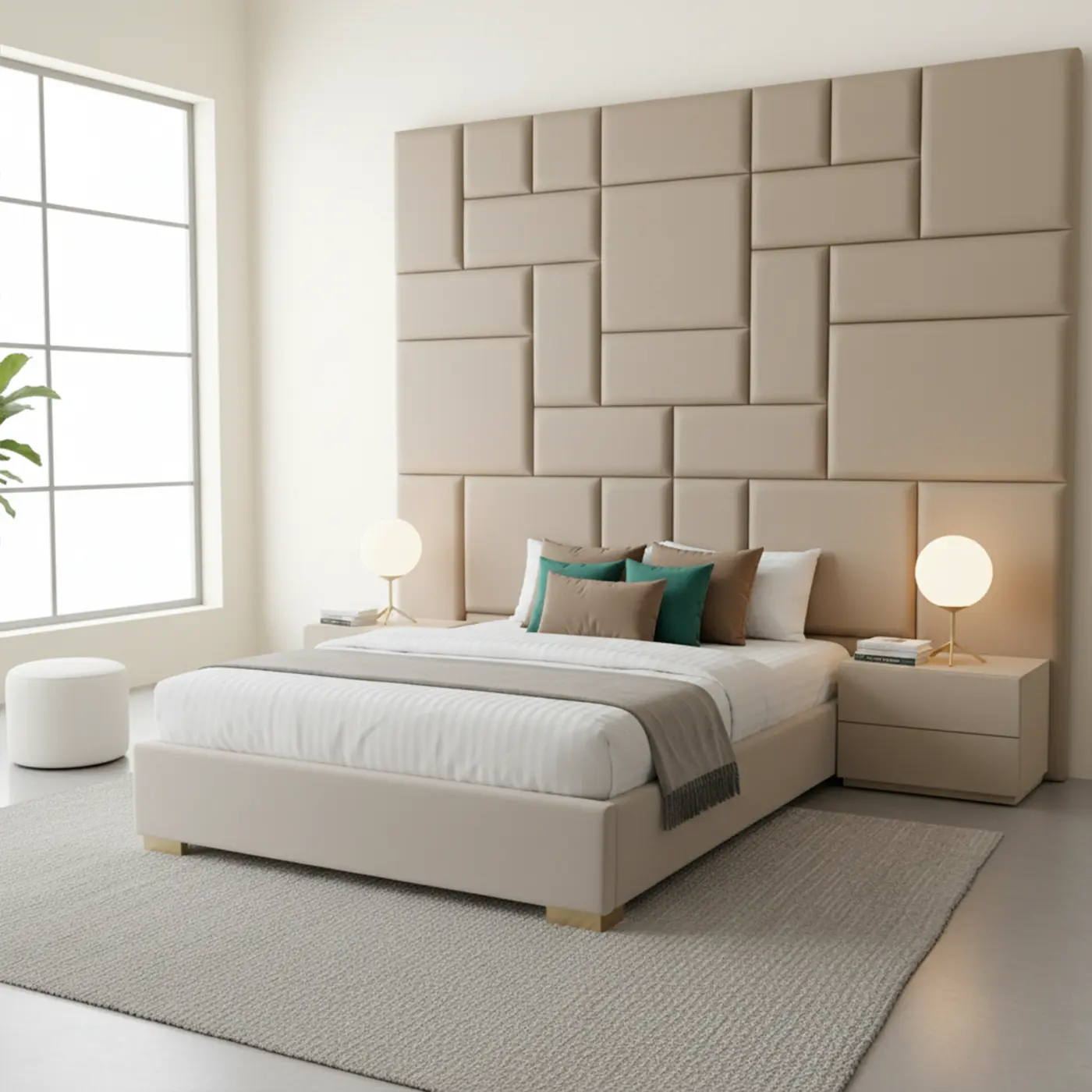 Grid Luxe Headboard Panel