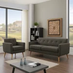 Kervo 2-pcs Modern Sofa