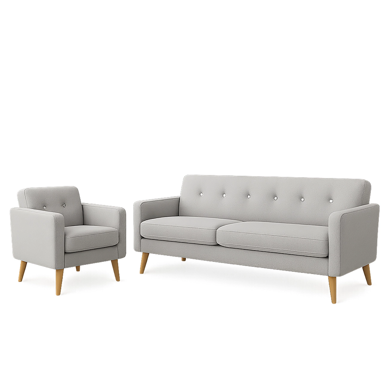 Kervo 2-pcs Modern Sofa