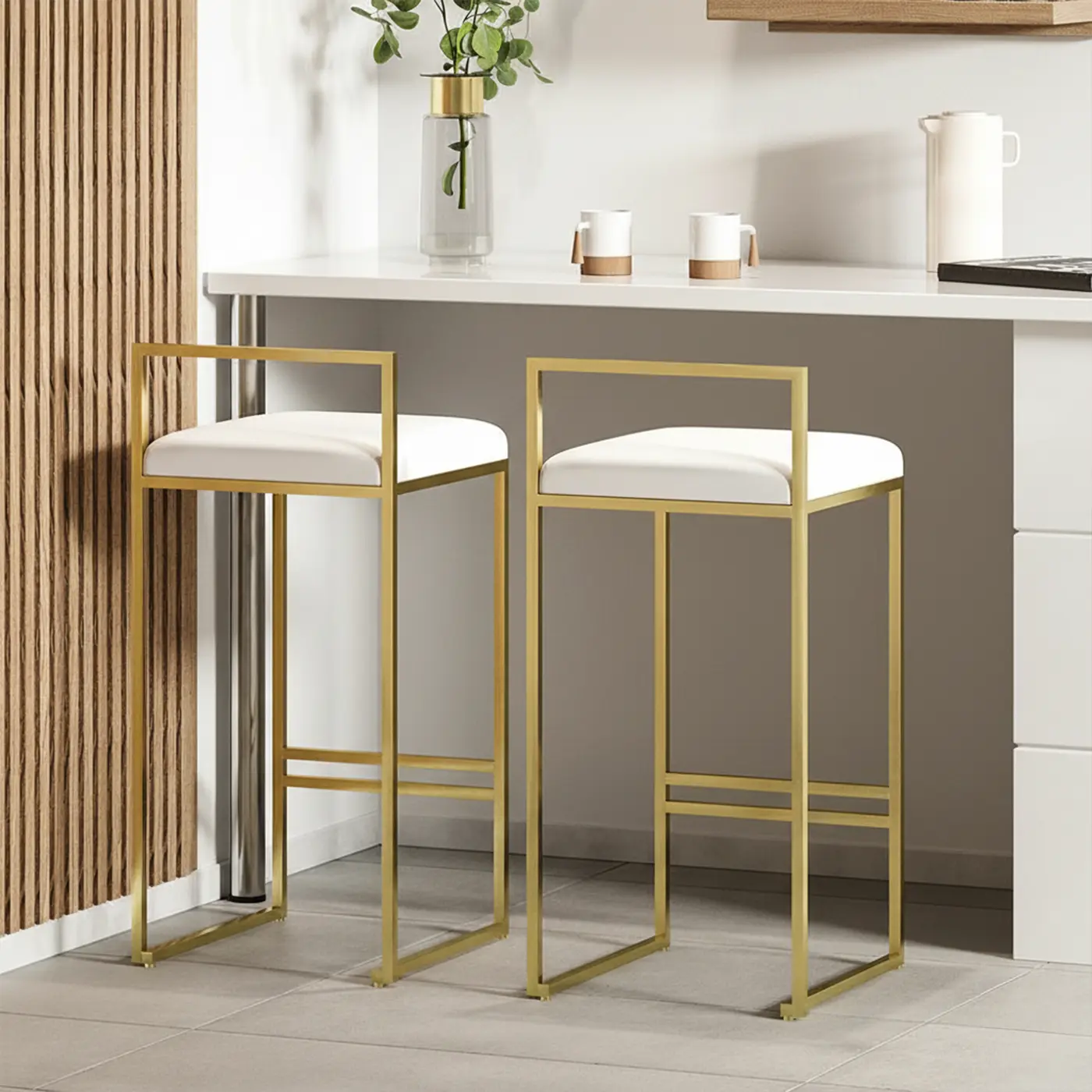 Lumin Gold Bar Stool