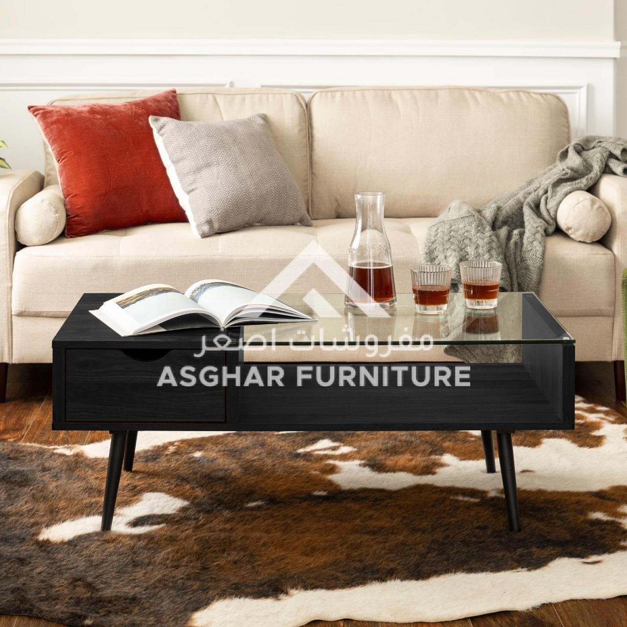 Mansel Glass Top Coffee Table