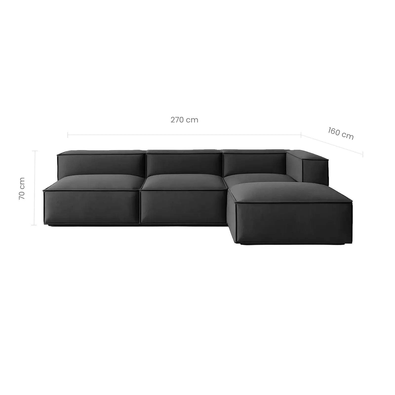 Minimalist L Shape Sofa Set