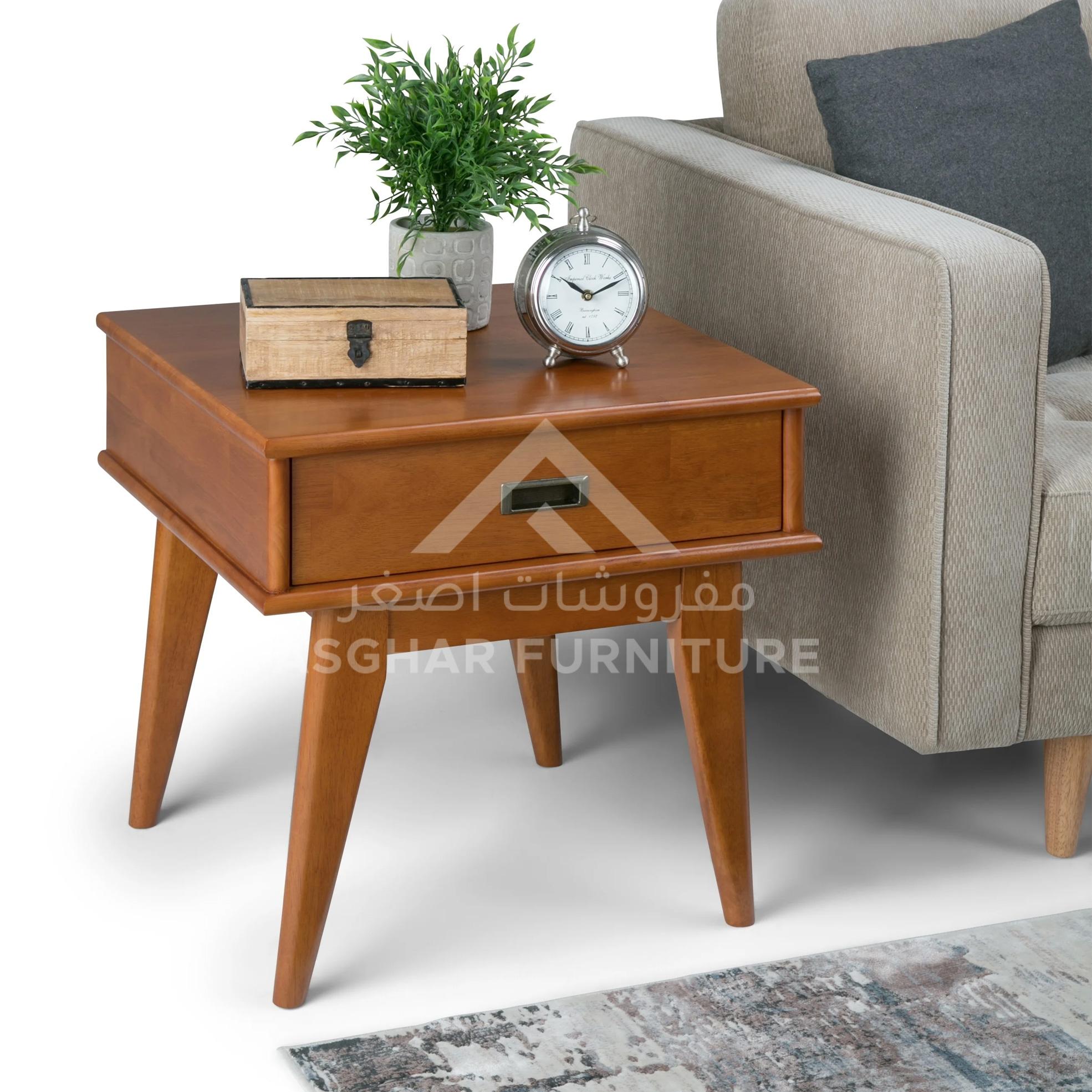 Cairona One Drawer Rectangle Side Table