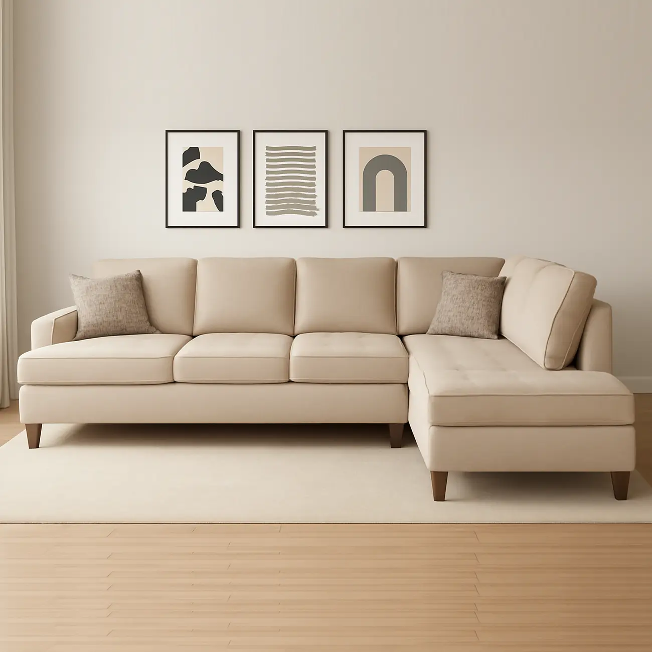 Jose L Shape Sectional Sofa