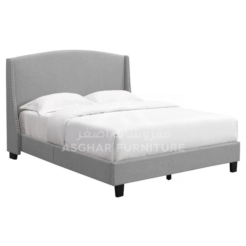 Laron Upholstered Bed with Free Mattress