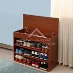Lift-Top Shoe Rack