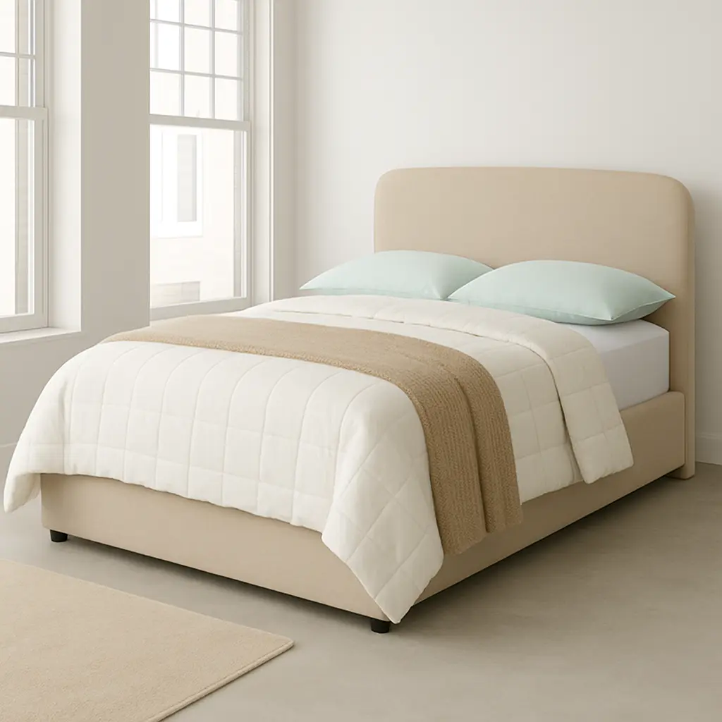 Noir Minimalist Bed with Free Mattress