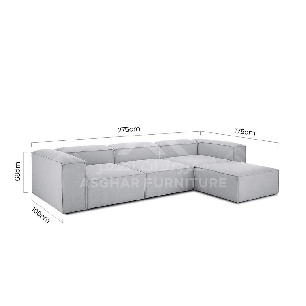 Posh 4-seater modular sofa