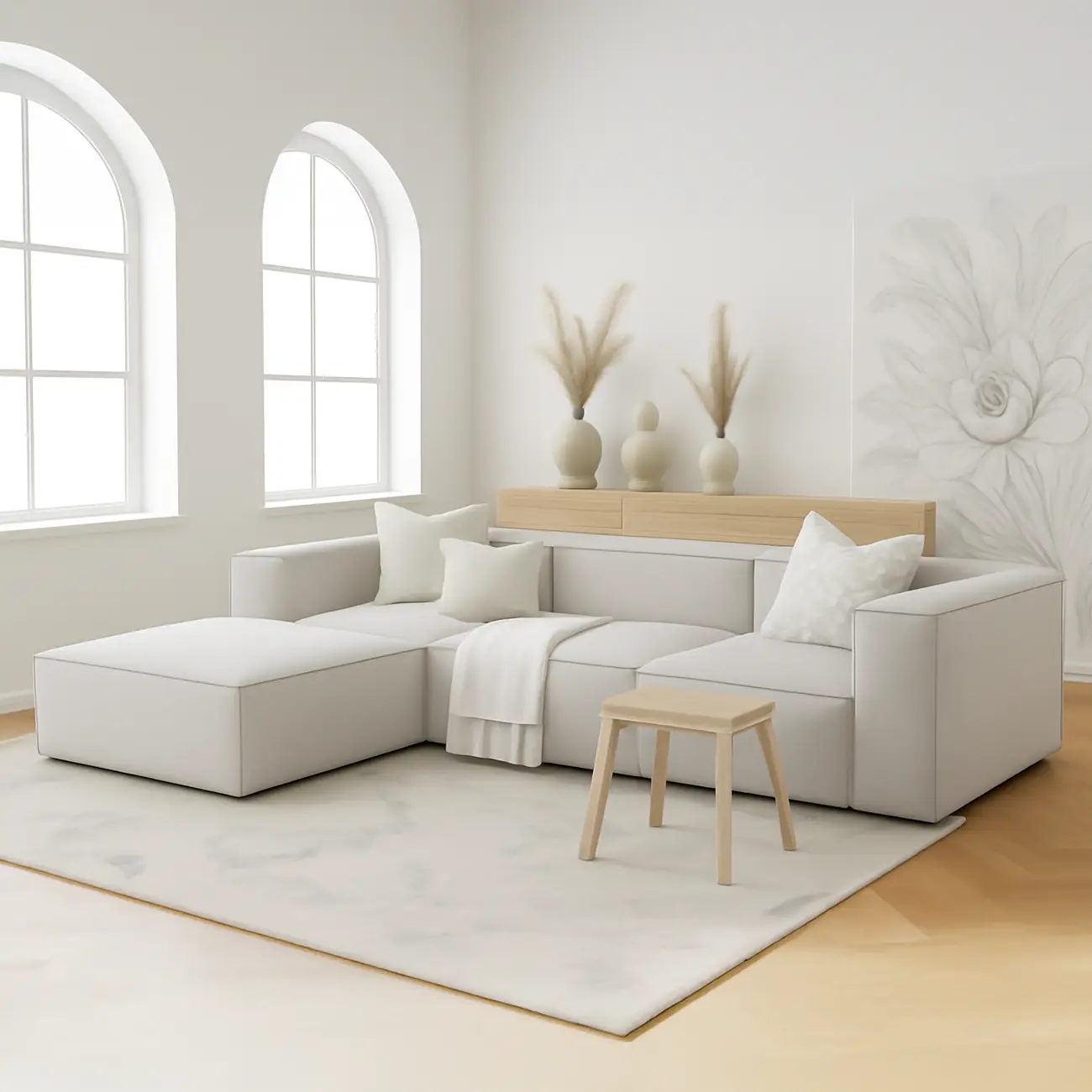 Posh 4-seater modular sofa