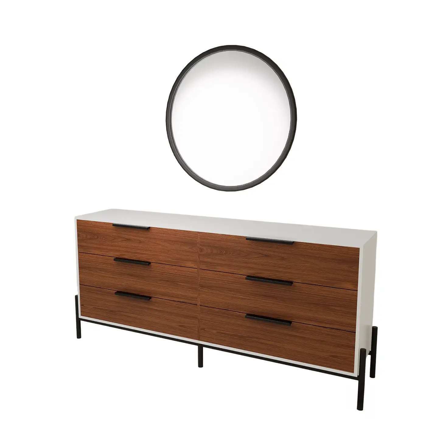 Velador 6 drawer Dresser