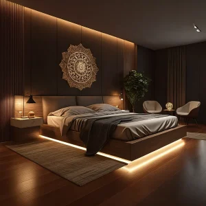ZenWood Glow Bed