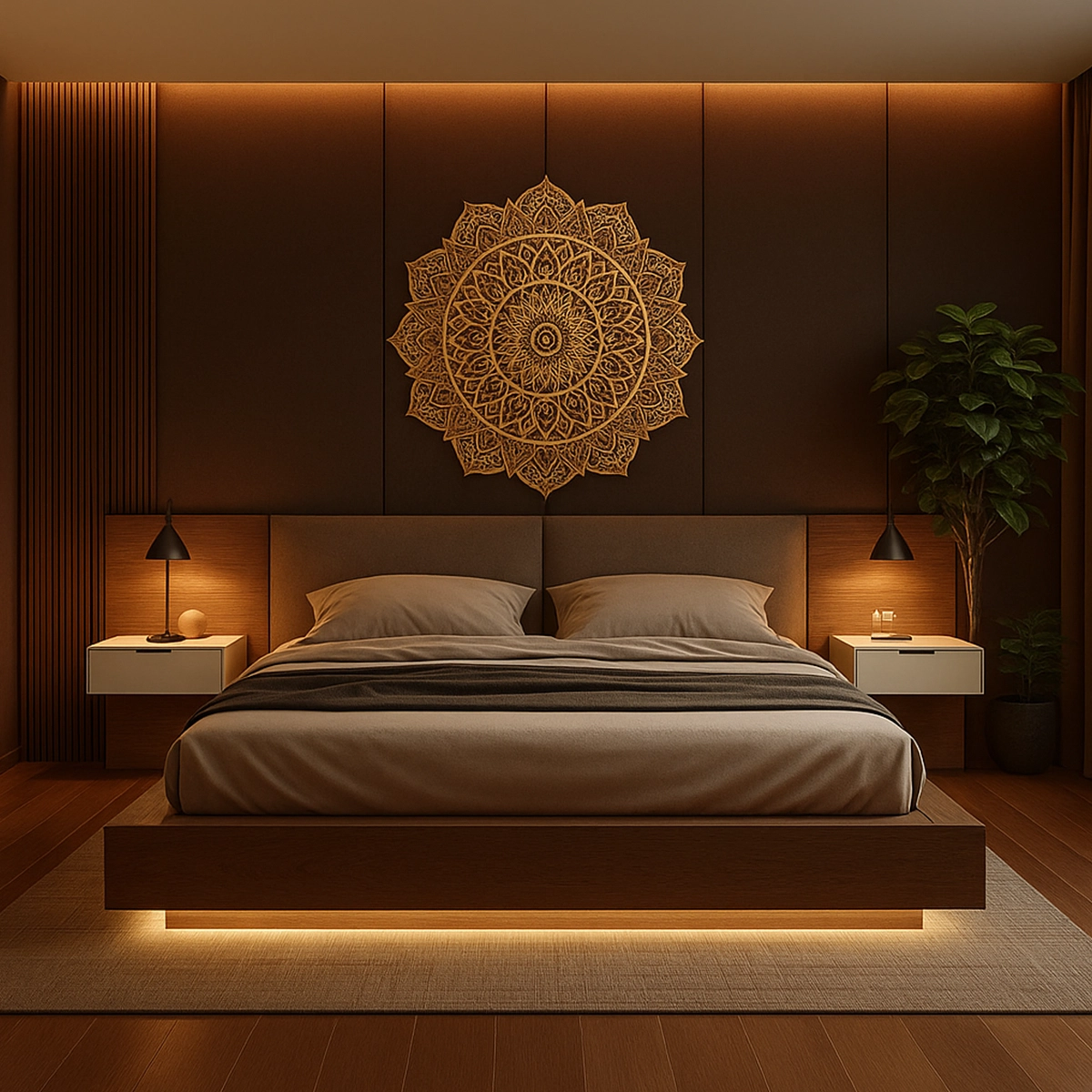 ZenWood Glow Bed